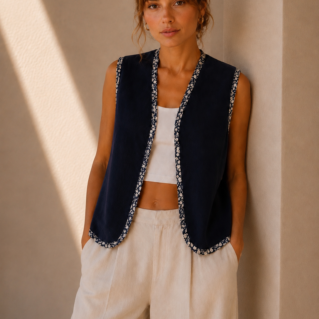 Cloud Vest Black Rose