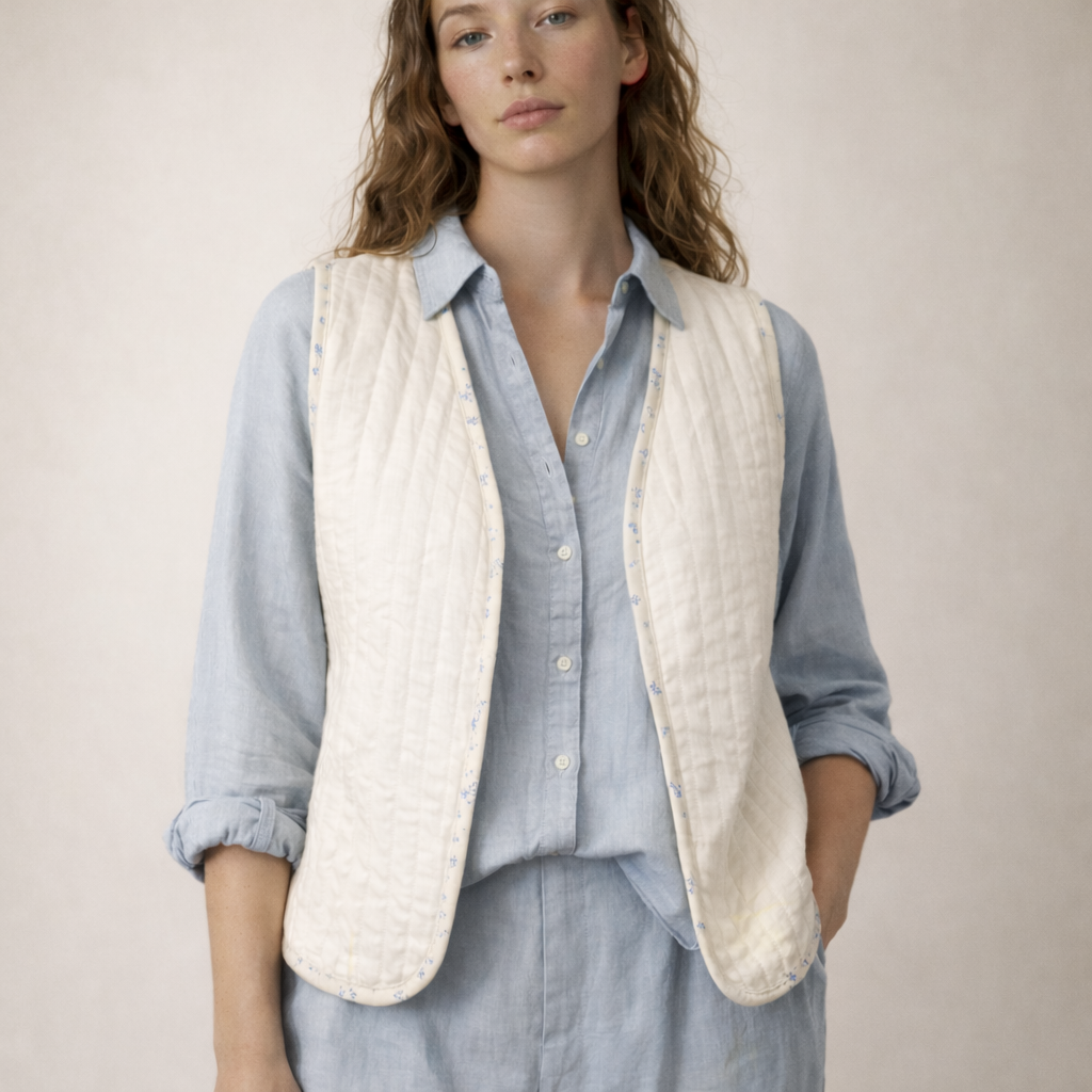 The Quiet Ivory Vest
