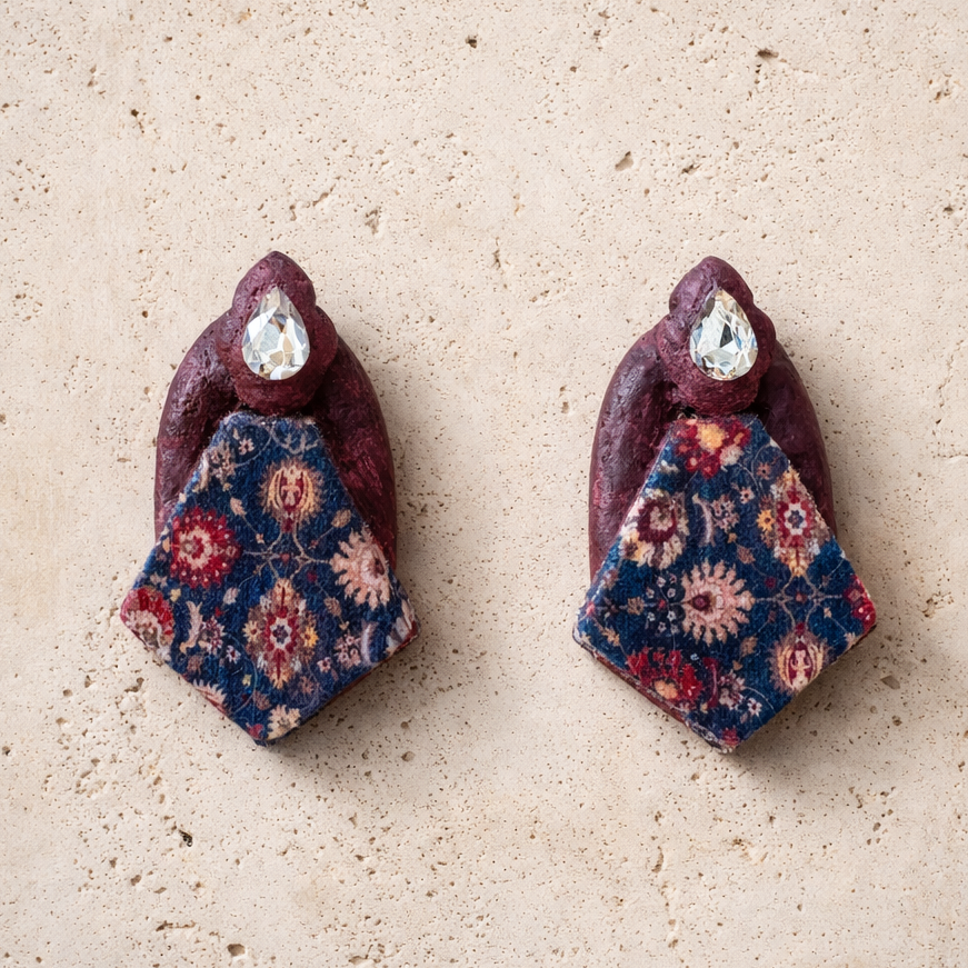 Modern Relic Paper Mâché Earrings