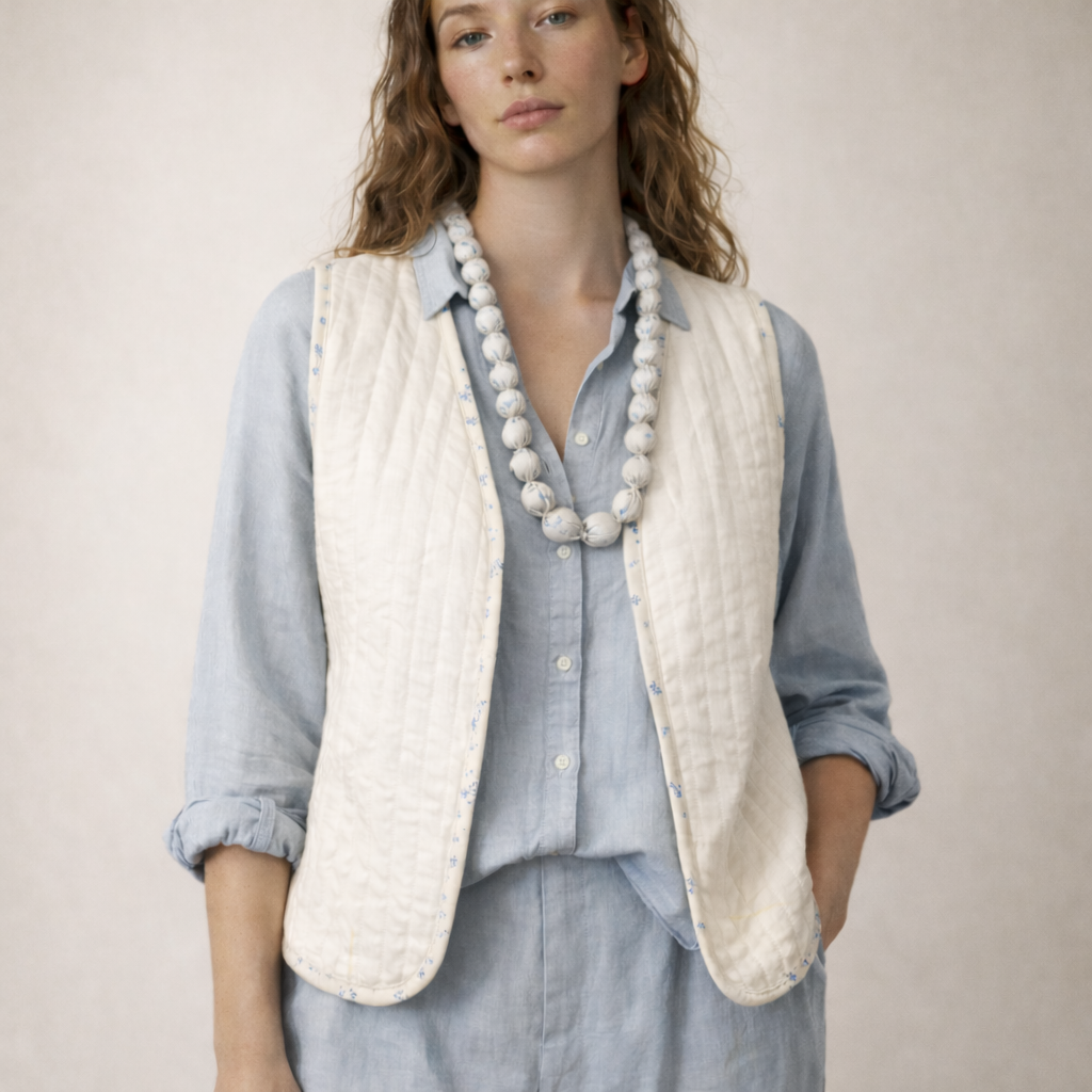 The Quiet Ivory Vest