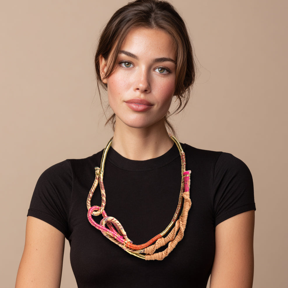 handmade wearable art necklace