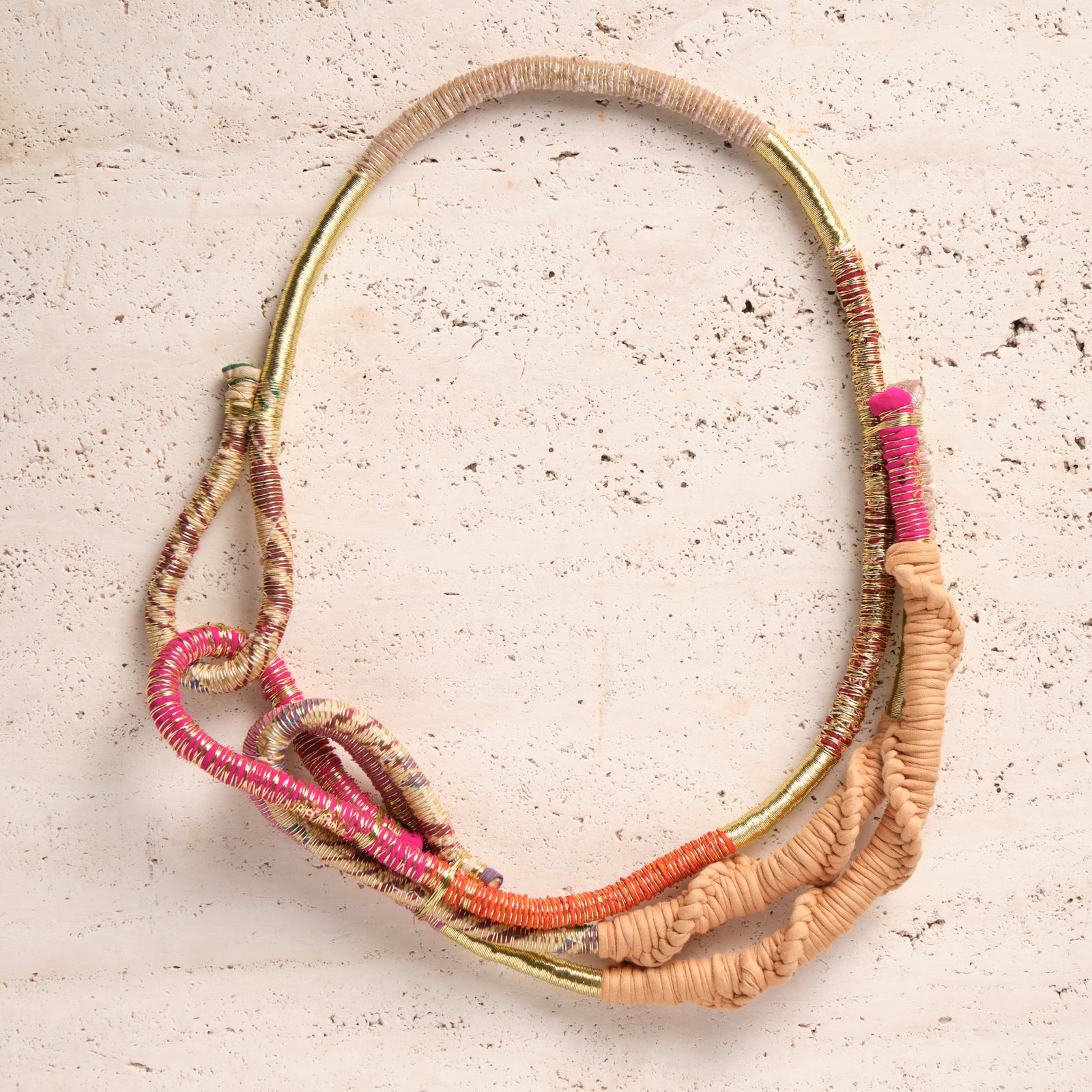 handmade wearable art necklace