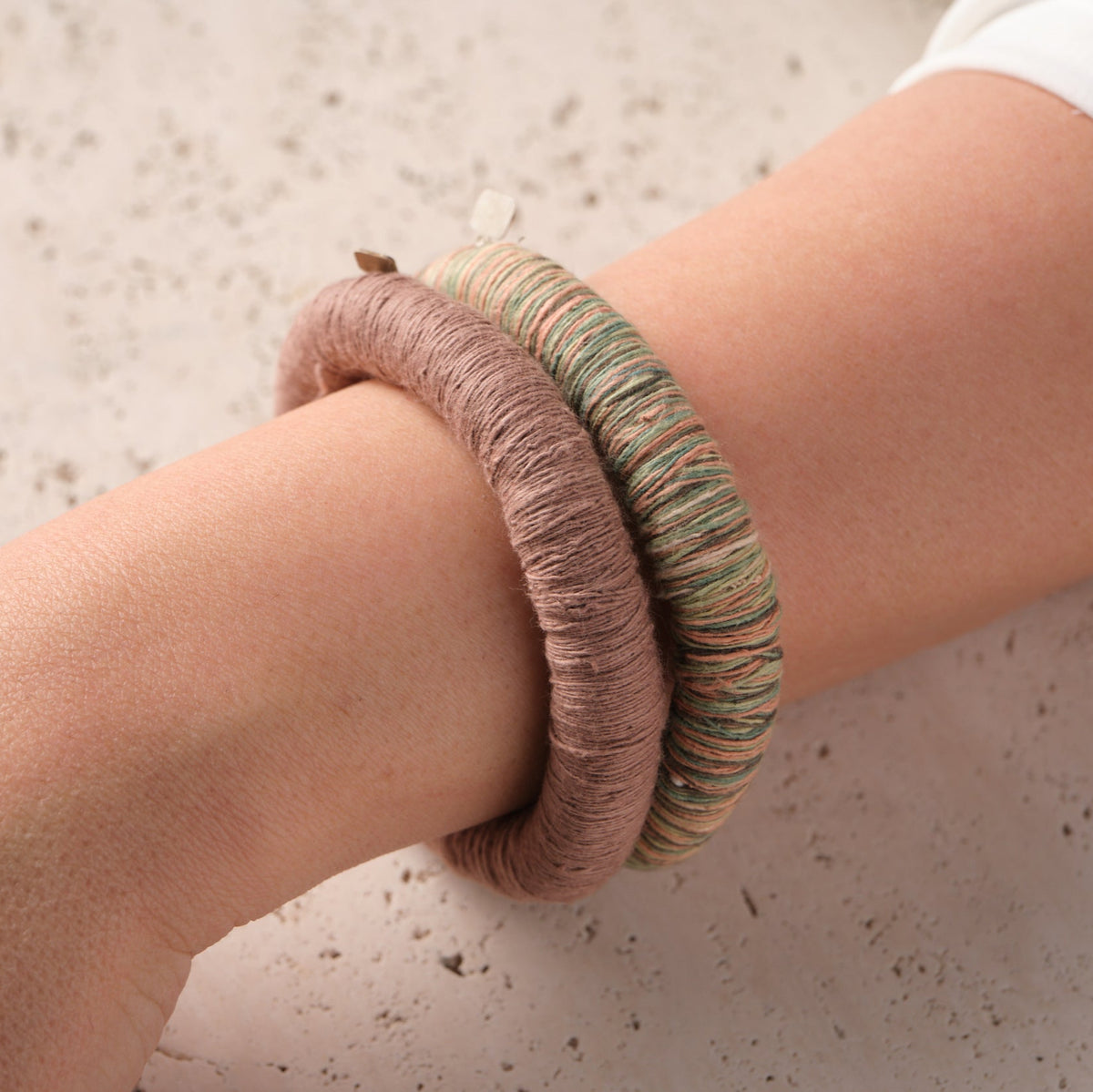 multi thread upcycled bangles