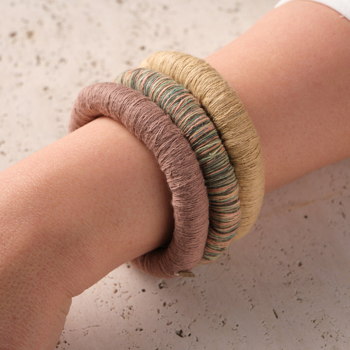 upcycled jewellery handmade bangles