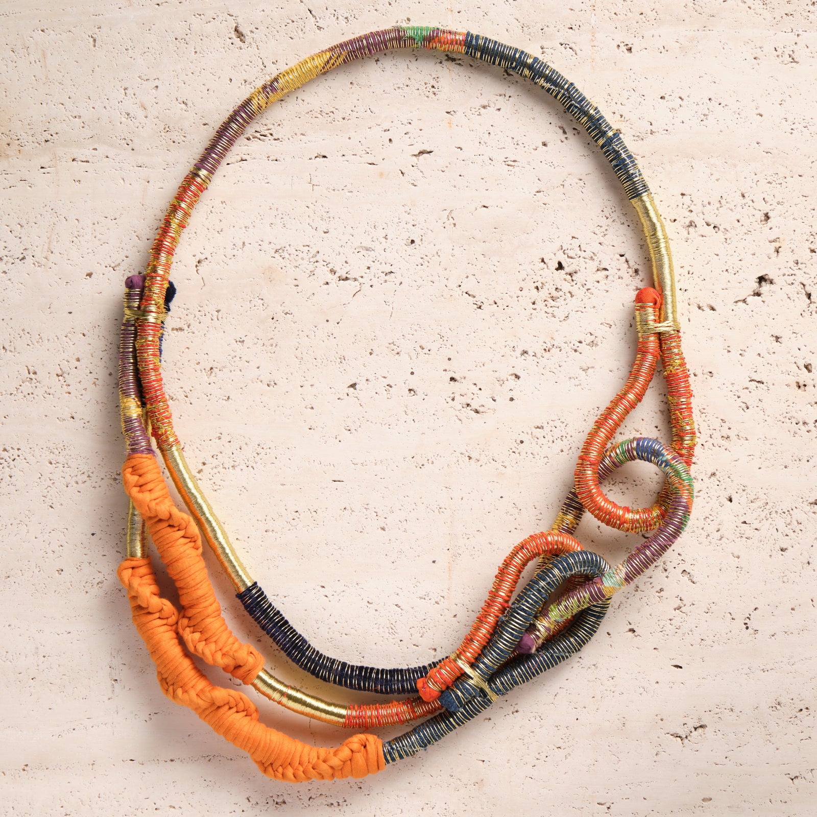 wearable art statement necklace handmade