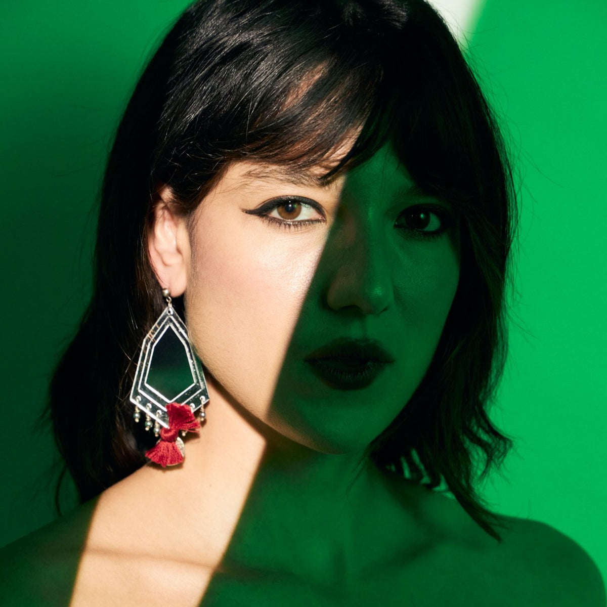 Badri Mirror Earrings